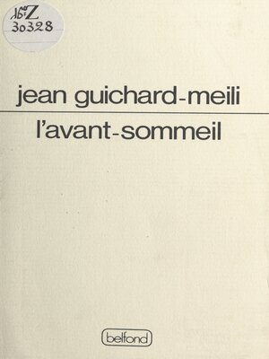 cover image of L'avant-sommeil